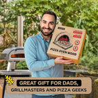 Pizza Oven Wood with Fire Starters, 12 lbs Kiln-Dried White Oak Logs (6 Inch) for Ooni, Solo Stove, Gozney – Low Smoke, Clean Split Firewood for Outdoor Cooking & Wood-Fired Pizza, Approx 800 cub.in.