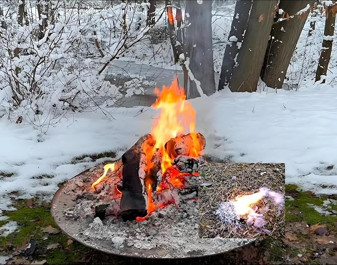 eGreen Magnesium Shavings – 10/15/20/25/30 Bag Fire Starter Packs – 99% Pure Magnesium for Camping, Hiking, Emergency, Survival Kits – Lightweight & Quick Ignition for Wet Conditions (10 x Mg)