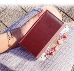 Passport Holder Cover Travel Wallet RFID Blocking Cute Flowers Passport Wallet with Elastic Band for Women,Red
