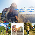 Portable Charger with Built in Cable and Wall Plug 50000mAh PD30W Fast Charging Solar Power Bank with 5 Output & 2 Input Dual LED Flashlights Phone Holder External Battery Pack (Blue)