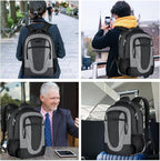BIKROD Travel Laptop Backpack Men, School Backpacks for College Teen Boys Water Resistant Back Pack, Business Anti Theft Slim Sturdy Computer Bag Gifts Fits 15.6 Inch Laptop