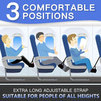 2-Pack Airplane Travel Footrest Hammock - Perfect Airplane Foot Hammock to Relax Your Feet - Travel Essentials Comfy Foot Hanger Plane Footrest for Long Trip