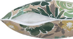 Magpie Fabrics Patio Lumbar Pillow Covers ONLY 20"x12", Set of 2, Outdoor Indoor Cushion Cases Decorative Throw Rectangular Pillowcase Shell for Couch Garden - Green Floral