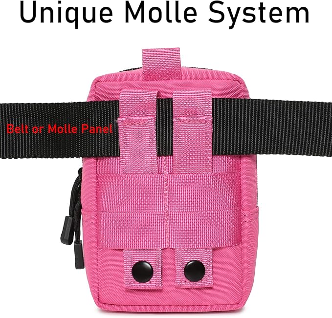 2 Pack Molle Pouches - Tactical Compact Water-Resistant EDC Pouch