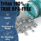 OLDLEY Water Bottle, 32oz Motivational Sports Water Bottle with Time Marker - Times to Drink - Tritan, BPA Free, Wide Mouth Leakproof, Deep Sea (1 Bottle)