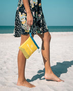 Ballast Cool Combo Beach Pillow - One Inflatable Pillow + One Cooling Pack Bundled Together, The Best Way to Chill at The Beach, Pool, Or Camping (Sunshine Yellow)