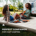 Self-Inflating Sleeping Pad with Portable Electric Air Pump, 4in Thick Memory Foam Camping Mattress for Tent Cot & Car Travel, Fast Inflate & Deflate Camping Pad