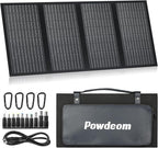 SS60 Portable 60W Solar Panel, Waterproof IP67 Foldable Solar Panel Charger with 18V DC, PD 45W USB-C and 5V USB-A Output for Solar Generator 12V Battery