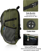 WATERFLY Lightweight Packable Hiking Backpack: 30L Foldable Travel Daypack Ultralight Camping Day Pack for Woman Man