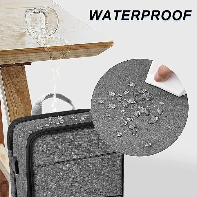 ZINZ Slim & Expandable Laptop Backpack 15 15.6 16 Inch Case, Water Resistant Travel Backpack Compatible with MacBook Pro/Neo 16" 15", Dell XPS 15 16 and Most 15" 15.6" 16" Notebooks，G01BK02
