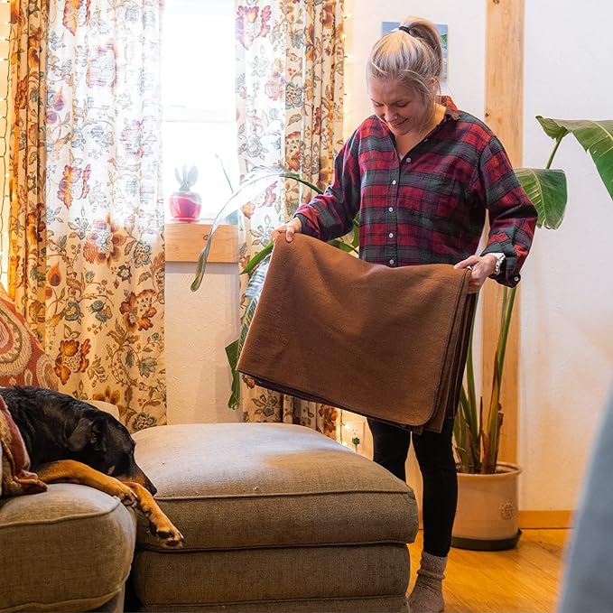 Arcturus Military Wool Blanket - Warm, Thick, Washable - Great for Outdoors, Camping, Stadium Blanket, Picnics, Travel - Car & Bushcraft Survival Kits