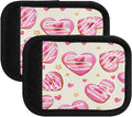 2 Pack Valentines Chocolate Luggage Handle Wrap, Detachable Luggage Tag, Neoprene Suitcase Wrap with Comfort Grip & Bright Identifier for Suitcase, Travel Bag, Sports Bag