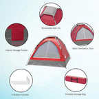 2-Person Dome Tent – Easy Set Up Shelter with Rain Fly and Carrying Bag for Camping