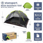 Stansport 2 Person Camping Tent