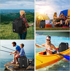 Dry Bag Backpack, 20L Dry Bag Waterproof with Waist Pouch and Phone Case,Roll top Dry bag for kayaking,Marine dry bag for Kayaking, Beach, Rafting, Boating, Hiking, Camping and Fishing