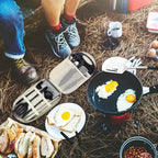 Camp Kitchen Organizer, Multi-Pocket Camping Cooking Utensils Bag, Waterproof Portable Storage for BBQ Outdoor Cooking Essentials