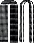 10"x2" Trampolines Wind Stakes Heavy Duty U Shape Galvanized Steel Trampoline Stakes Ground Anchors with Sharp End for Camping Tent, Garden Staples, Trampoline Pins (24)