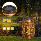 Solar Lanterns Outdoor Waterproof Garden Decor, Metal LED Garden Light,for Yard, Patio, Lawn, Tabletop, Pathway, Landscape,Walkway, Terrace, Balcony(Dragonfly)