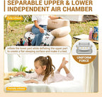 KingCamp Inflatable Couch for Camping, Portable Foldable Eco-Friendly Reach-Certified PVC Liner Air Lounger Blow Up Sofa with Foot Pump, Pegs, Repair Kit & Removable Cover