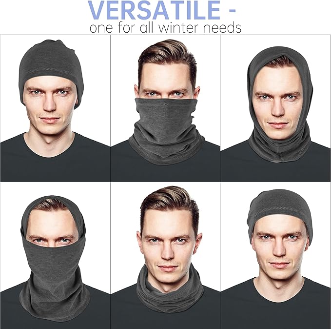 Winter Neck Gaiter Warmer, Soft Fleece Face Mask Scarf for Cold Weather Skiing Cycling Outdoor Sports
