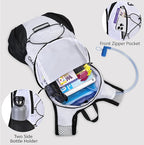 Lightweight Hydration Backpack, Running Backpack with 2L Water Bladder, Hydro Water Daypack for Cycling Hiking Rave for Men Women