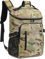 Kalesi Cooler Backpack 36 Cans Lightweight Insulated Backpack Cooler Leak-Proof Travel Camping Lunch Backpack Outdoor Cutlery Backpack for Men and Women