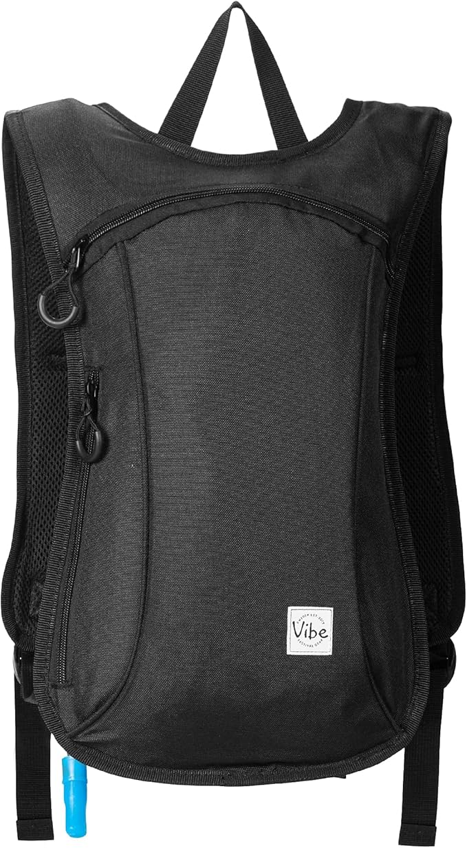 Vibe Festival Gear Hydration Pack Backpack with 2L Water Bladder for Women, Men, Teens, Kids - Hydropack Hydro Sports, Outdoor, Running, Camping, Hiking, Festivals, Raves