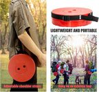 2PCS Upgraded Collapsible Stool Thickened Set, Portable Stool Folding Stools, Foldable Chair for Camping Fishing Hiking BBQ and Outdoor Activities - Max 400lbs（Red）