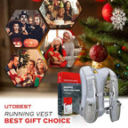 UTOBEST Running Vest, 5L Hydration Vest Lightweight, Breathable and Sweatproof Running Backpack, Adjustable Running Hydration Vest for Trail Running Marathon Race Jogging Cycling