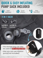 Kingcamp Air & Foam Sleeping Pad for Camping, 4" Portable Compact Inflatable Camping Mattress, High Support 4-Season Silent Sleeping Mat with Double-layer, 4.9 R-Value for Camping, Tent, Glamping