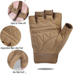 FIORETTO Fingerless Gloves, Half Finger Gloves for Driving, Cycling, Shooting, Hunting, Motorcycle, Climbing, Outdoor Work 215801