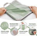 10 Set Compression Packing Cubes for Travel Essentials,Compressible Expandable Packing Cubes for Suitcase,OlarHike Luggage Organizer Bags for Travel,Handy Helper for Organizing Clothes(Matcha Green)