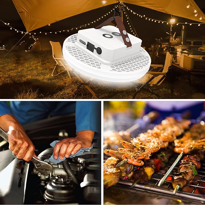 Tent Light Rechargeable Hanging Flashlight Ultra Bright Led Camping Lantern with Waterproof Portable Tent Lamp for Camping Emergency Usage(Infinite Dimming)