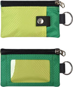 Minimalist RFID Blocking Small Wallet with ID Window,WaterResistant Zip Id Case Wallet with Lanyard Keychain for Cards,Cash,Travel,Women,Men