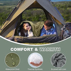 AGEMORE Sleeping Bag for Adults, Single and Double Size, Lightweight Waterproof XXL Sleeping Bag for Adults Kids Couples Camping Hiking Backpacking Or Traveling, Warm & Cold Weather