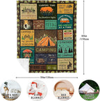 Camping Gifts for Men/Women, Best Gifts for Camping Lovers, Camping Blanket 60"x50"
