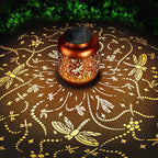 Birthday Gifts for Women Mom Grandma Solar Lantern Outdoor Waterproof, Gardening Gifts for Women, Dragonfly Garden Decor Hanging Solar Lights Yard Decorations Outdoor, Backyard, Patio, Porch