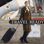 10 Pack 40-inch Garment Bags for Travel, Garment Bags for Hanging Clothes with Zipper and Visible Transparent Window, White