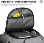 Swissdigital Design TSA Business Laptop Backpack For Men,Travel Backpack With USB Charging Port,College Tech Backpacks With RFID Pockets Presents For Men Fits 15.6 Inch Computer Grey | J16BT-03