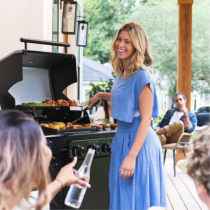 Charbroil® Pro Series™ with Amplifire™ Technology 3-Burner Propane Gas Grill and Griddle Cabinet, Black - 463365124