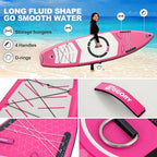Inflatable Paddle Board,Stand Up Paddle Board Set, Extra Wide SUP Board with Removable Fin, Floating Paddle, Hand Pump, Waterproof Phone Pouch,Traveling Board