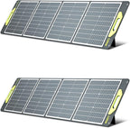 Greenmagic 240W Watt/20V Portable Solar Panel 120W x 2 USB-C/USB-A/DC Outputs Supports Most Portable Power Station & Solar Geneators 22% Faster Conversion Waterproof RV Camping