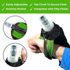 Soft Flask - Shrink As You Drink Soft Water Bottle for Hydration Pack - Folding Water Bottle Ideal for Running, Hiking, Cycling, Climbing & Rigorous Activity