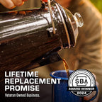 COLETTI Classic Percolator Coffee Pot — Coffee Percolator, Camping Kettle – The Original Camping Coffee Pot, Now Modernized – For Campsite Brewmasters Everywhere [Black Enamel, 12 Cup]