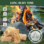 36PCS Natural fire Starters for Campfires, Charcoal Fires, fireplaces, barbecues, Chimneys, Pizza ovens, fireplaces, Grills and Other scenarios.