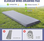 Elegear FiberAir Camping Sleeping Pad, 4’’ Ultra-Thick & 1100lb Ultra-Support Camping Air Mattress with Multi-Function Electric Pump, Durable Sleeping Pad for Camping/Hiking/Tent/Home
