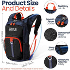 Kids Hydration Backpack with 1.5L Water Bladder Hiking Backpack Lightweight for Boys or Girls Children Biking Climbing Running Cycling