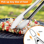 22PCS BBQ Grill Set, BBQ Grill Tools Set for Outdoor Grill with Hooks & Carry Handbag, BBQ Tools Grilling Accessories Kit for Camping/Backyard, Grilling Gifts for Men Dad