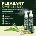 Deet-Free Insect & Mosquito Repellent Pack of 3 (2oz) – Nice Smelling Insect Repellent with Lemongrass Oil Safe for Pets and Kids – Bug Spray Against Mosquitoes, Gnats, Black Flies, and No-See-ums