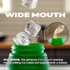 Cannon Sports 1 Liter Sports Water Bottle, BPA-Free, 34 Oz Capacity, Large Mouth, 2 lids (Straw and Squeeze), Great For Helmet Sports Such As Hockey, Lacrosse, Football, Boxing (6 Pack) (Green)